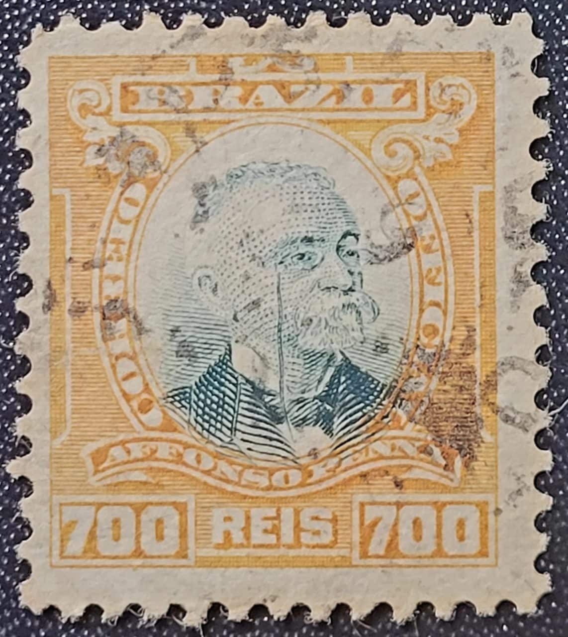 | Casa do Colecionador Oficiais - RHM O-09 (Usado) 700 Réis - Affonso Pena - 08/11/1906 (Selos do Brasil)