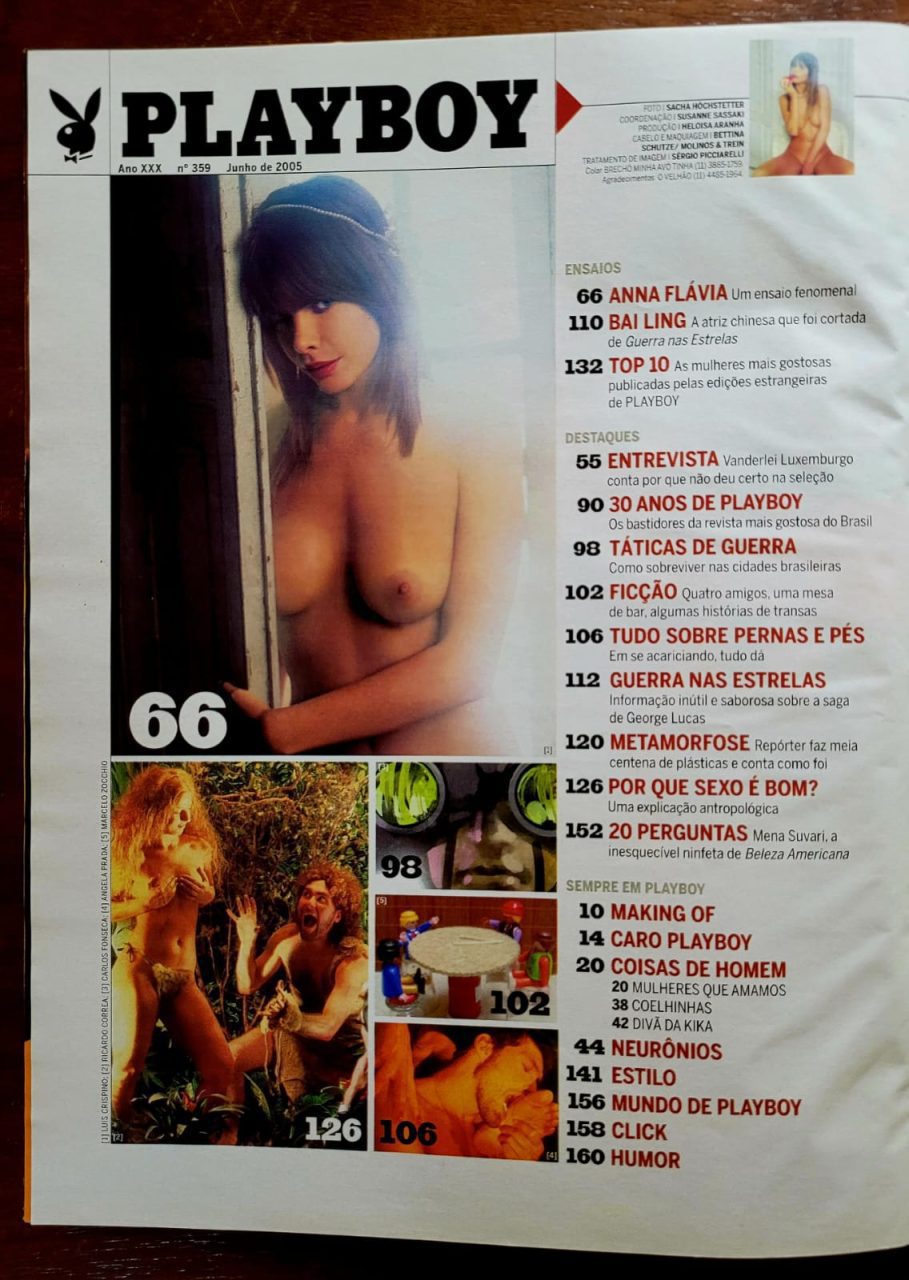 | Casa do Colecionador Playboy Nº 359 - Anna Flávia (Revista com Pôster) Junho 2005