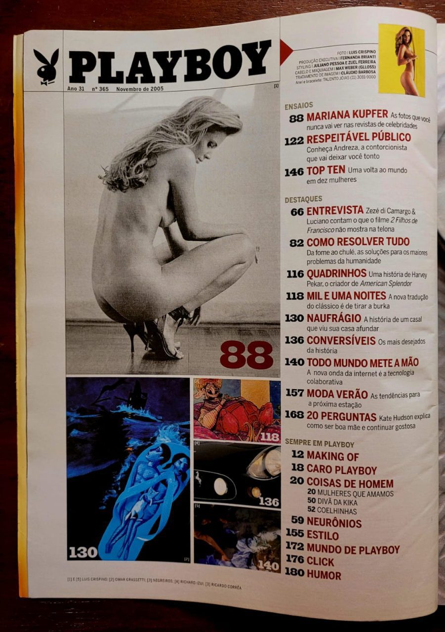 | Casa do Colecionador Playboy Nº 365 - Mariana Kupfer (Revista com Pôster) Novembro 2005