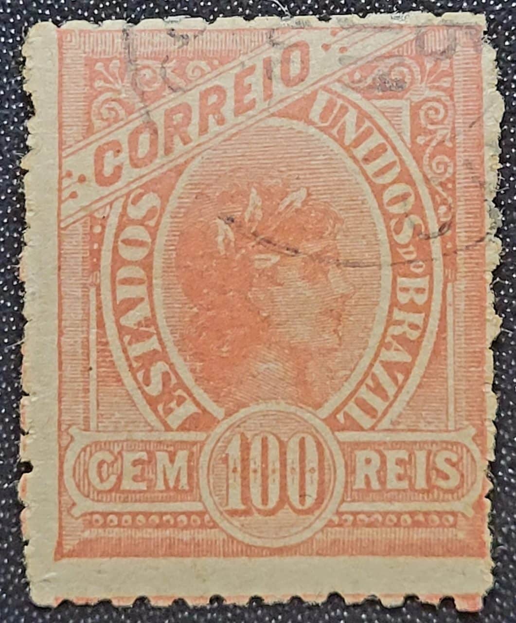 | Casa do Colecionador Regulares - RHM 096 C (Usado) 100 Réis - Tipos "Madrugada Republicana" Tipos de 1894 Novas Cores - 1900 (Selos do Brasil)