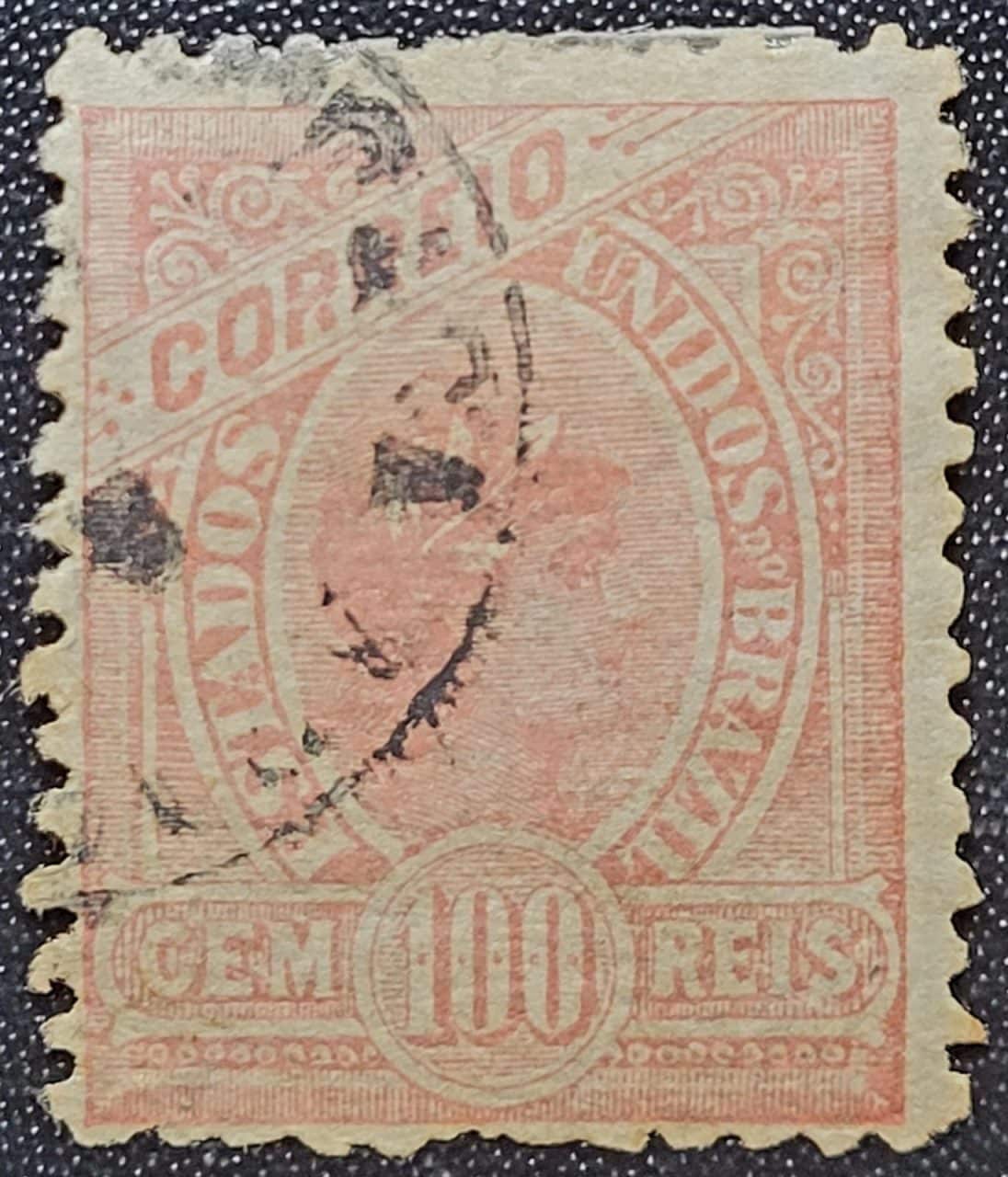 | Casa do Colecionador Regulares - RHM 102 (Usado) 100 Réis - Tipos Anteriores "Madrugada Republicana" Margens Grandes - 1902/1905 (Selos do Brasil)