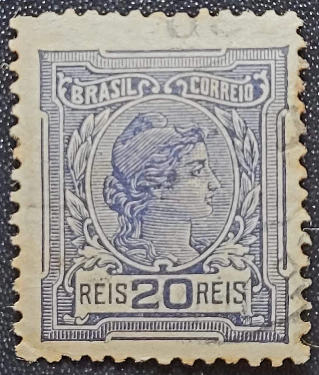 | Casa do Colecionador Regulares - RHM 155 (Usado) 20 Réis - Alegorias República e Instrução - 01/02/1918 (Selos do Brasil)