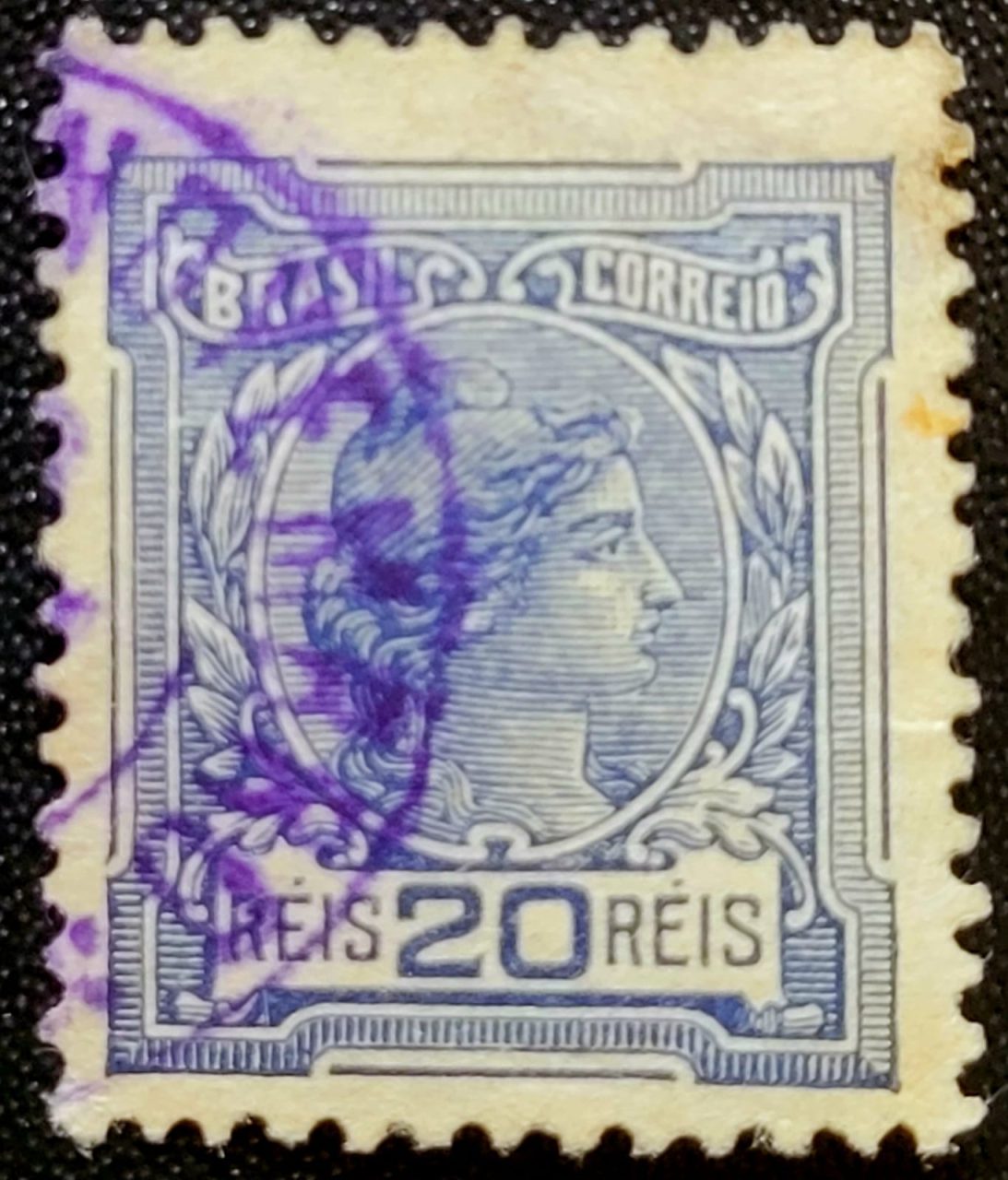 | Casa do Colecionador Regulares - RHM 155 (Usado) 20 Réis - Alegorias República e Instrução - 01/02/1918 (Selos do Brasil)