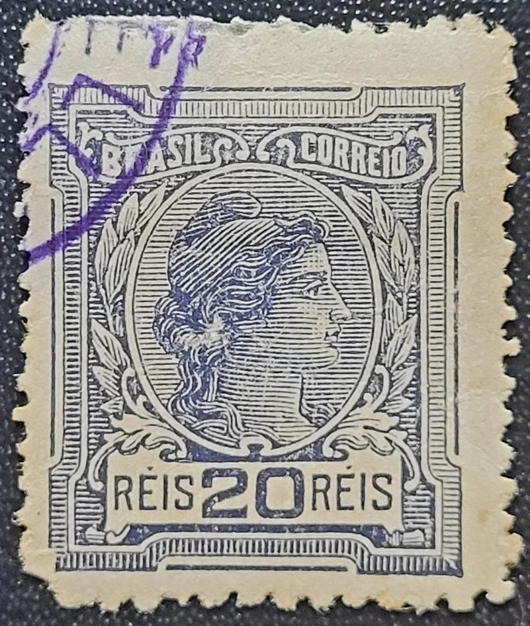 | Casa do Colecionador Regulares - RHM 155 (Usado) 20 Réis - Alegorias República e Instrução - 01/02/1918 (Selos do Brasil)
