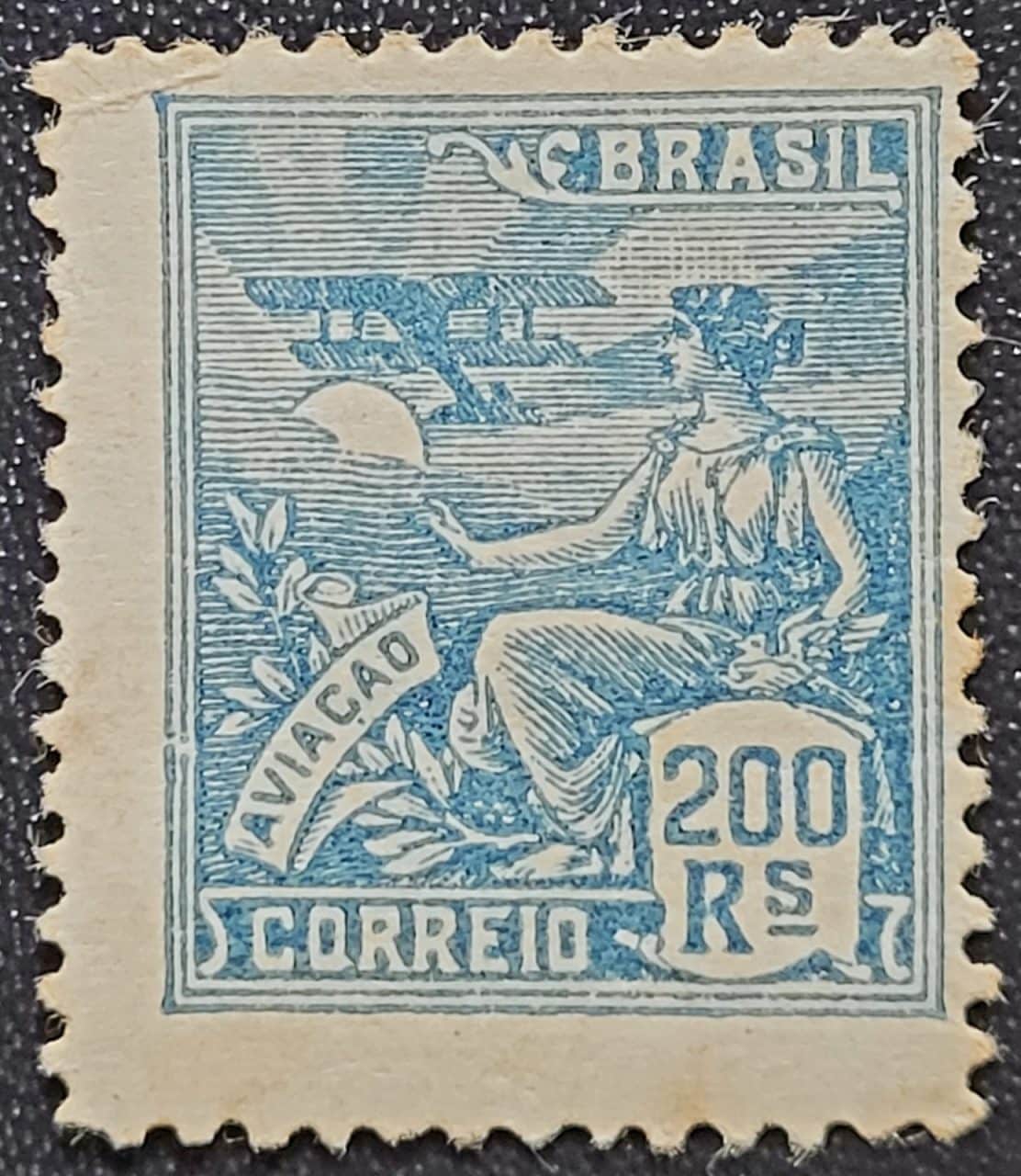 | Casa do Colecionador Regulares - RHM 183 (Novo) 200 Réis - Aviação - Vovó Parte 1 - 1920 (Selos do Brasil)