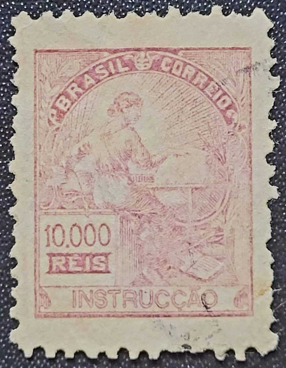 | Casa do Colecionador Regulares - RHM 241 (Usado) 10.000 Réis - Mercúrio e Globo - Vovó Parte 1 - 1924/1932 (Selos do Brasil)