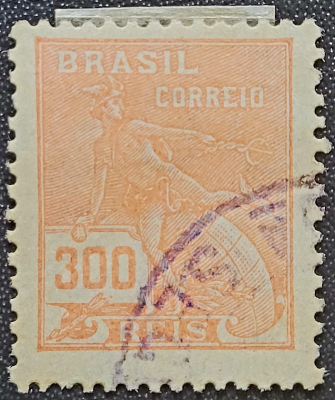 | Casa do Colecionador Regulares - RHM 271 (Usado) 300 Réis - Mercúrio e Globo - Vovó Parte 2 - 1930 (Selos do Brasil)