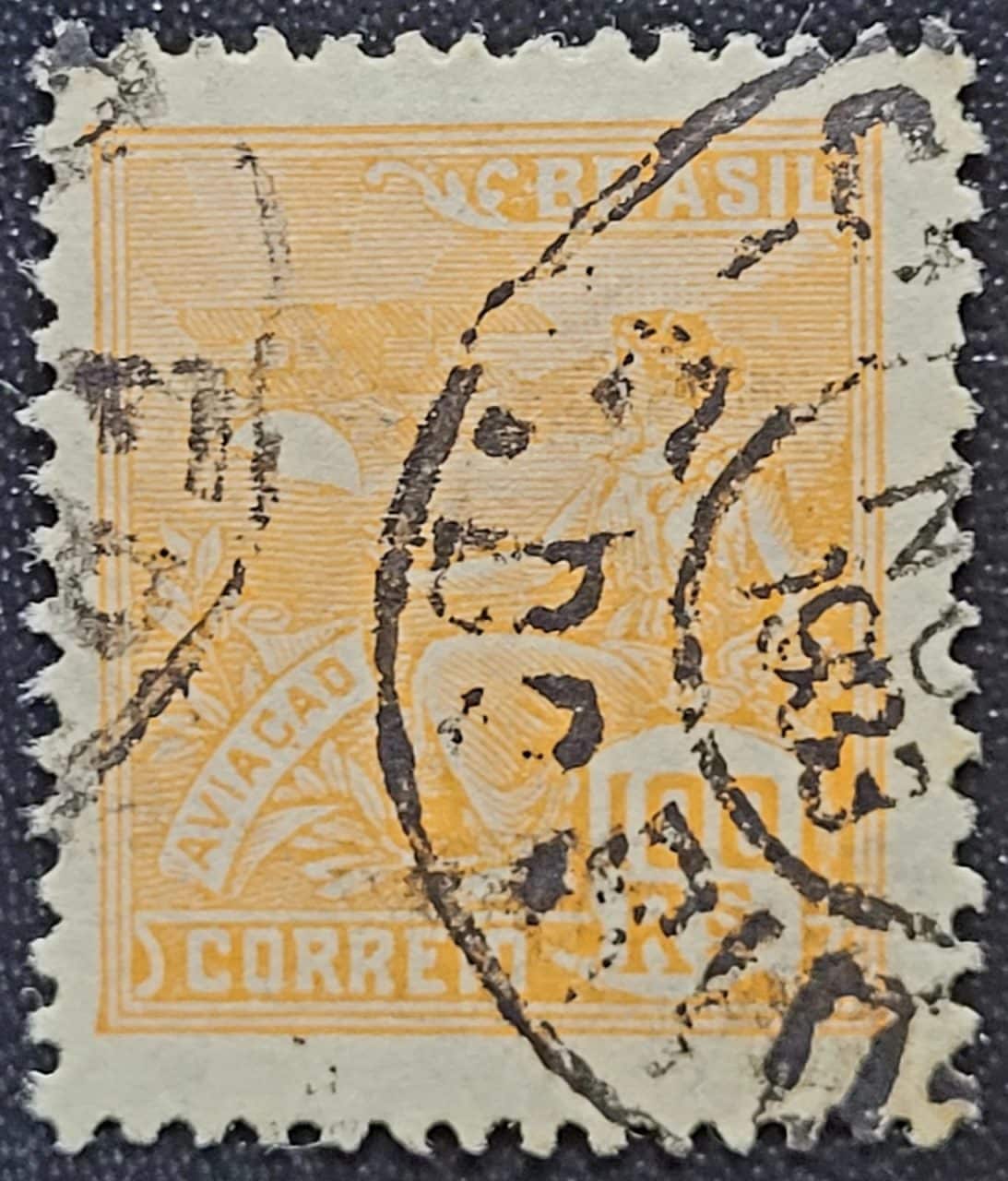 | Casa do Colecionador Regulares - RHM 280 (Usado) 100 Réis - Aviação - Vovó Parte 2 - 1931/1934 (Selos do Brasil)