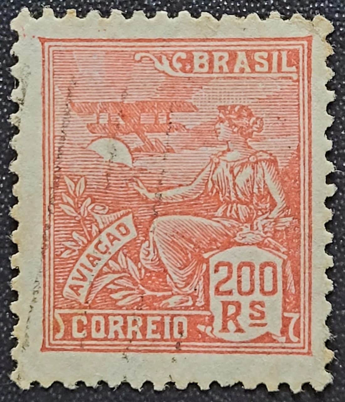 | Casa do Colecionador Regulares - RHM 281 (Usado) 200 Réis - Aviação - Vovó Parte 2 - 1931/1934 (Selos do Brasil)