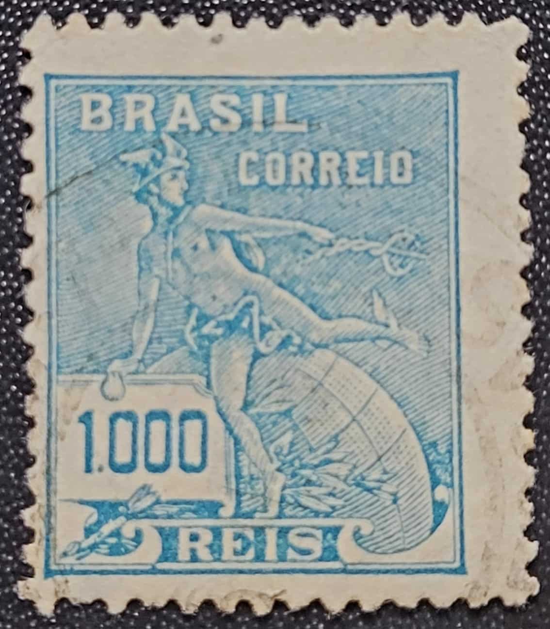 | Casa do Colecionador Regulares - RHM 289 (Usado) 1.000 Réis - Mercúrio e Globo - Vovó Parte 2 - 1931/1934 (Selos do Brasil)