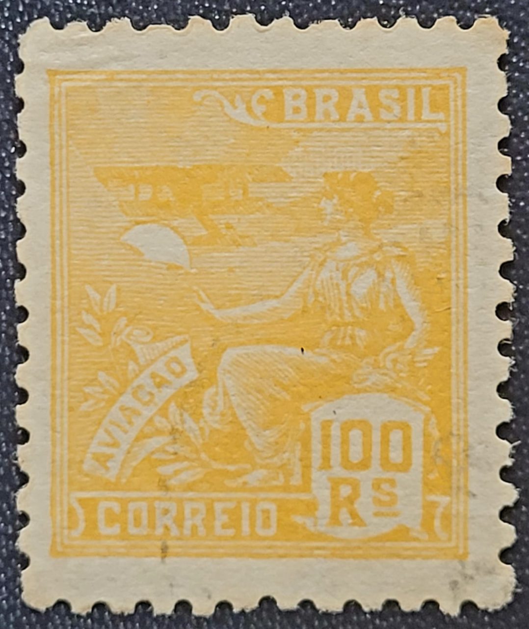 | Casa do Colecionador Regulares - RHM 300 a (Usado) 100 Réis - Aviação - Vovó Parte 2 - 1936/37 (Selos do Brasil)