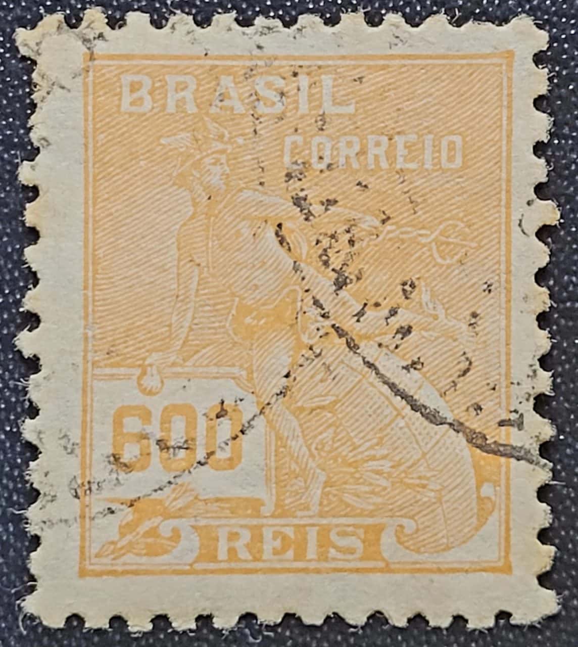 | Casa do Colecionador Regulares - RHM 305 (Usado) 600 Réis - Mercúrio e Globo - Vovó Parte 2 - 1936/1937