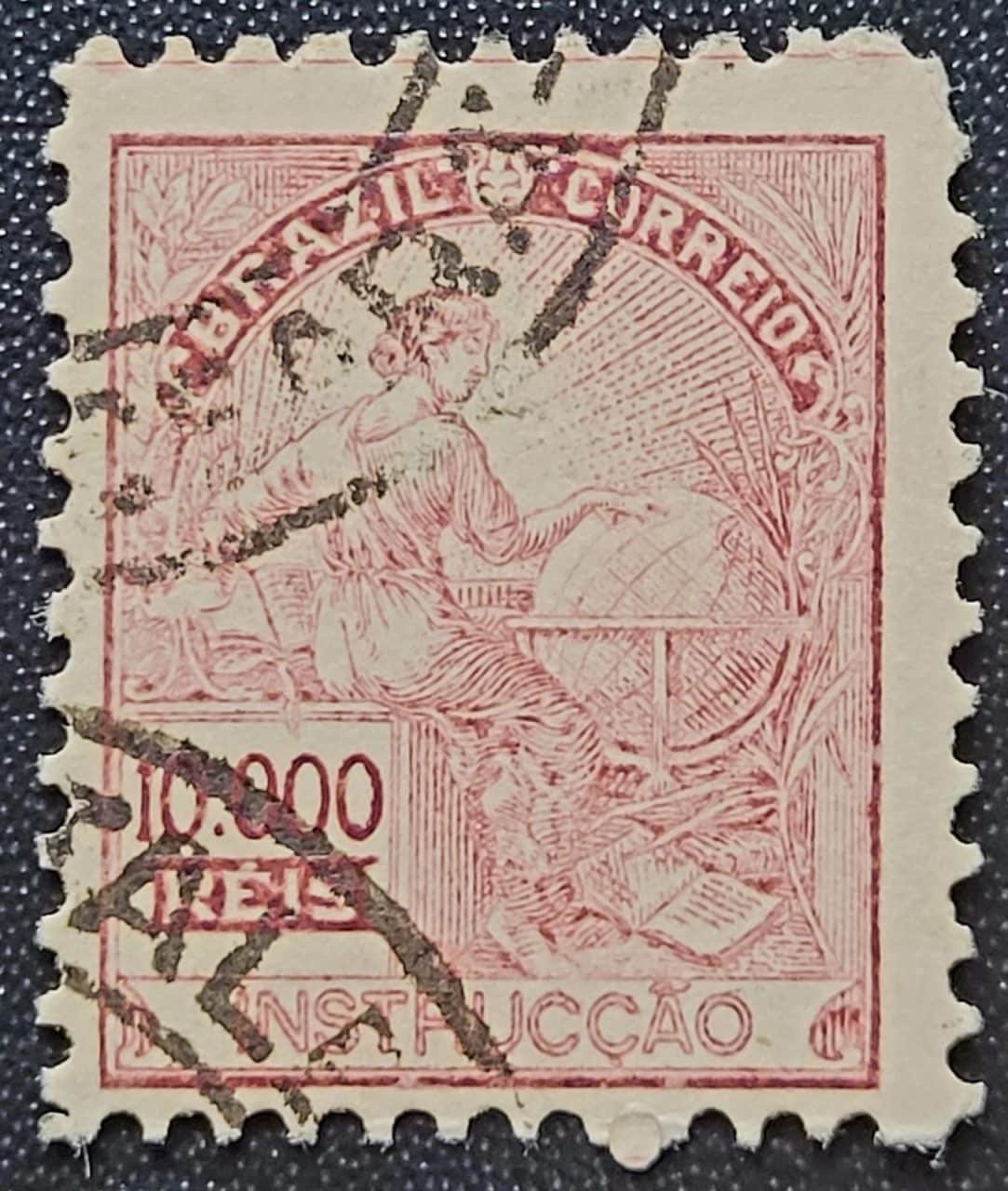 | Casa do Colecionador Regulares - RHM 310 (Usado) 10.000 Réis - Instrução - Vovó Parte 2 - 1936/1937 (Selos do Brasil)