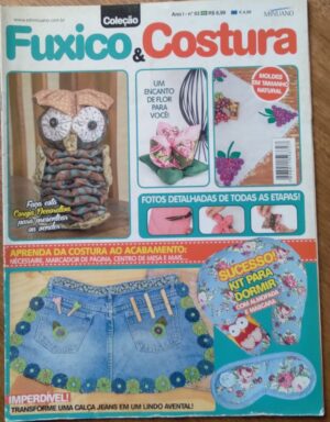 Revista Fuxico e Costura 3. Com moldes. Kit para dormir.