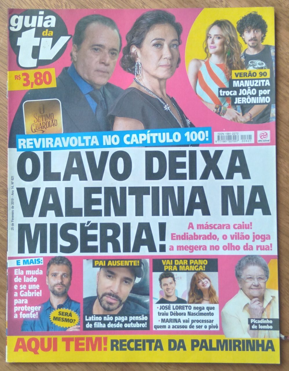 | Casa do Colecionador Revista Guia da TV Alto Astral 621. Sétimo guardião Latino Olavo.