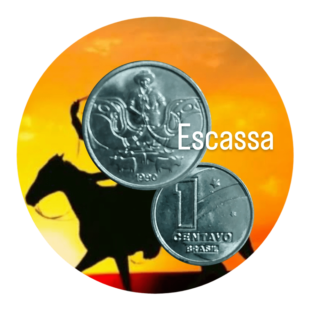 1 Centavo 1990 Boiadeiro Sku 1206