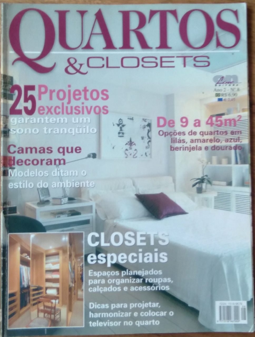| Casa do Colecionador Revista Quartos e Closets 8. 25 projetos de 9 a 45 m².