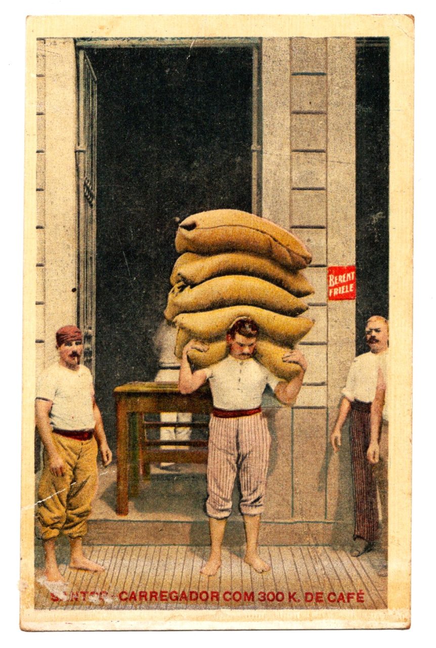 | Casa do Colecionador Cartao Postal - Carregador De Cafe - Santos - Sp - 1920