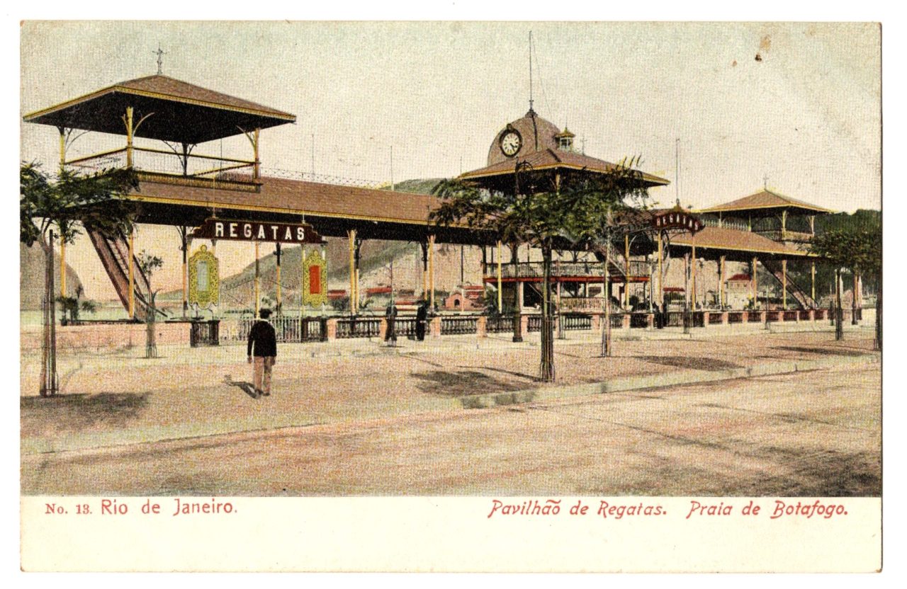 Cartao Postal - Pavilhao De Regatas - Praia De Botafogo - RJ - 1910