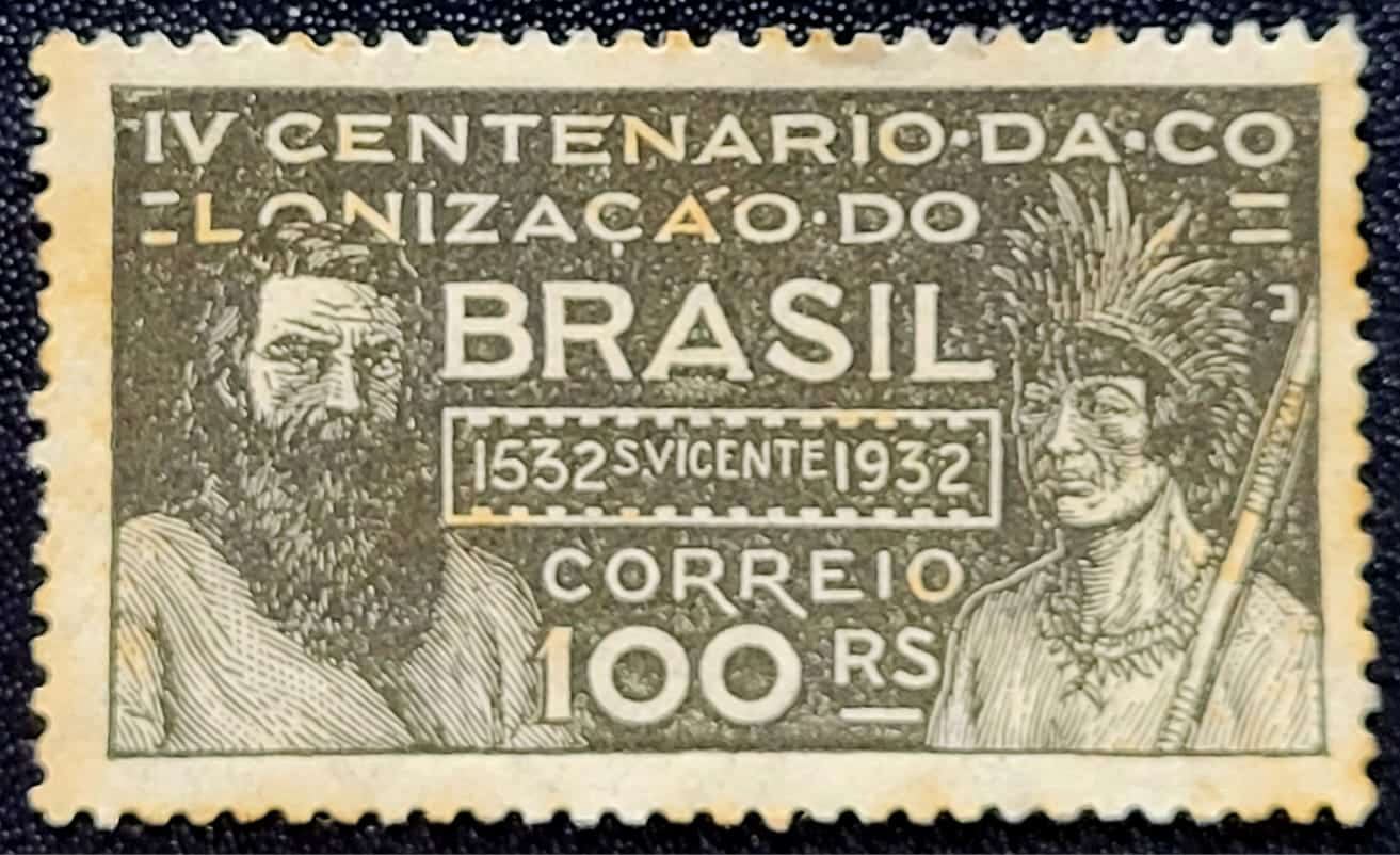 | Casa do Colecionador Comemorativos - RHM C0042 (Novo com Goma) 100 Réis - J. Ramalho e Tibiriça - 03/06/1932