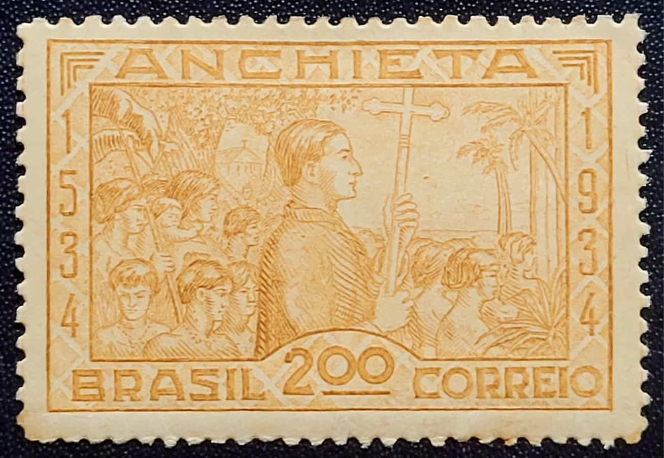 | Casa do Colecionador Comemorativos - RHM C0074 (Novo) 200 Réis - 4º Centenário do Nascimento de José de Anchieta - 08/11/1934