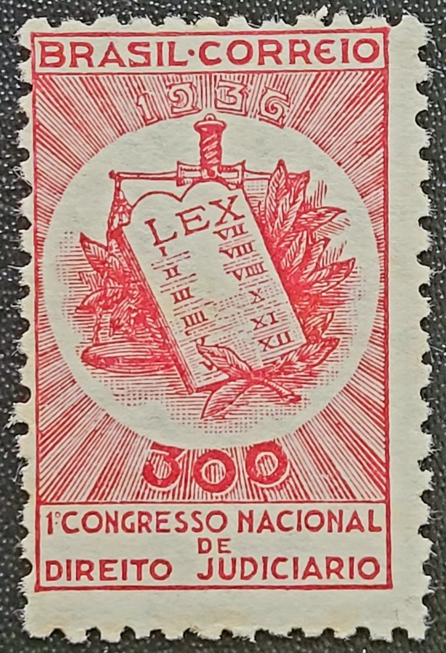 | Casa do Colecionador Comemorativos - RHM C0110 (Novo) 300 Réis - 1º Congresso Nacional de Direito Judiciário RJ - 04/07/1936