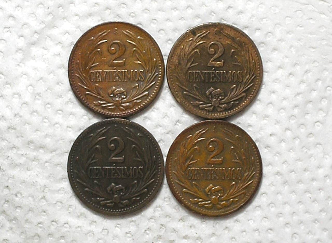 | Casa do Colecionador Paraguay) 2 Centesimo - 1943 - 1946 - 1948 - 1948 / Bz / box59