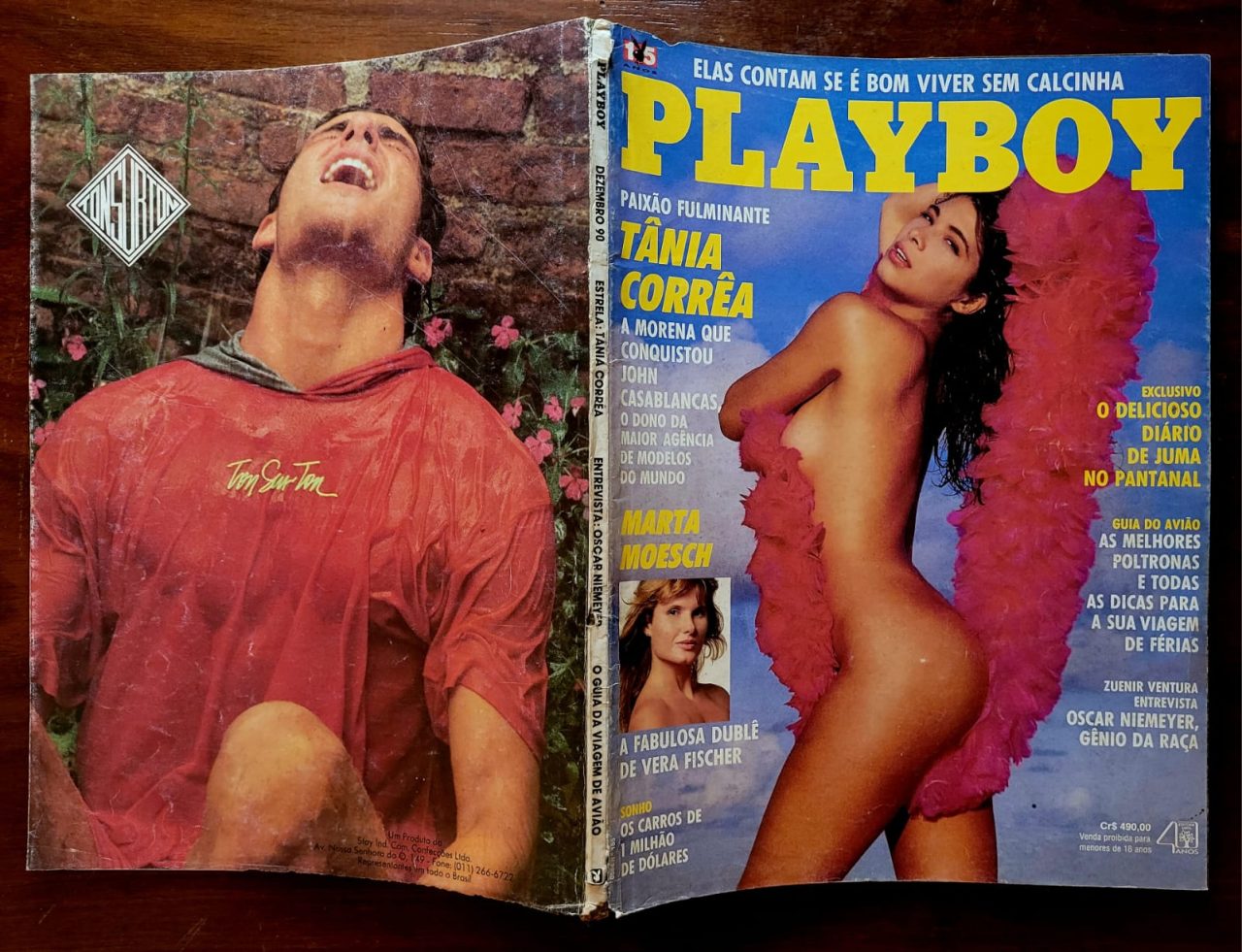 | Casa do Colecionador Playboy Nº 185 - Tânia Corrêa (Revista com Pôster) Dezembro 1990