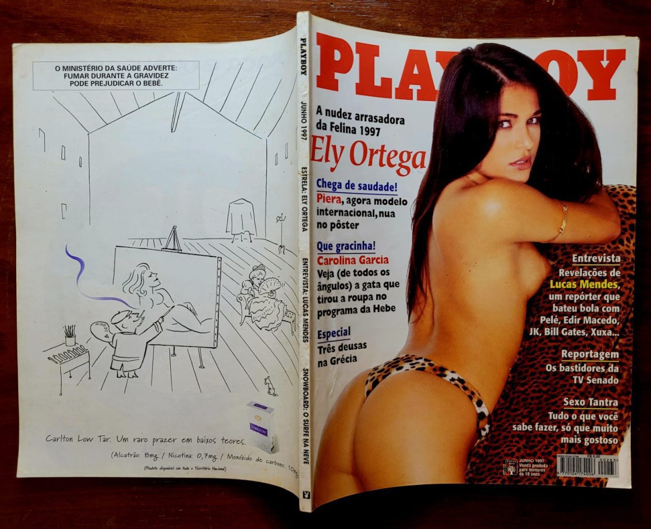 | Casa do Colecionador Playboy Nº 263 - Ely Ortega (Revista com Pôster) Junho 1997