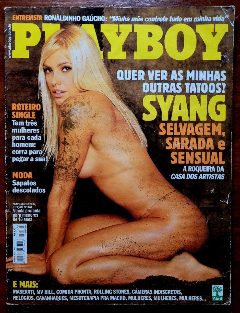 | Casa do Colecionador Playboy Nº 328 - Syang (Revista com Pôster) Novembro 2002