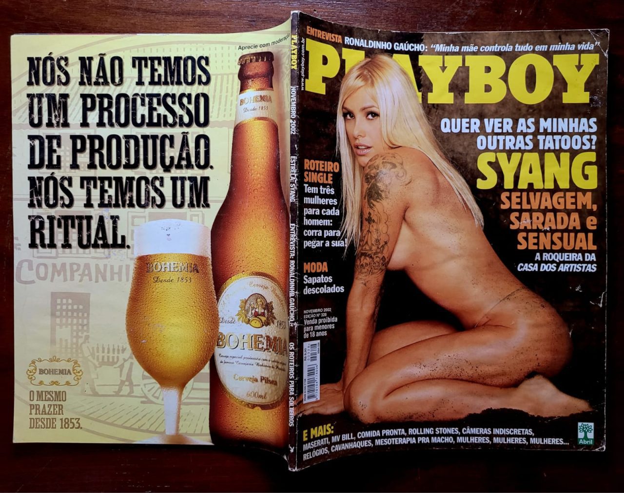 | Casa do Colecionador Playboy Nº 328 - Syang (Revista com Pôster) Novembro 2002