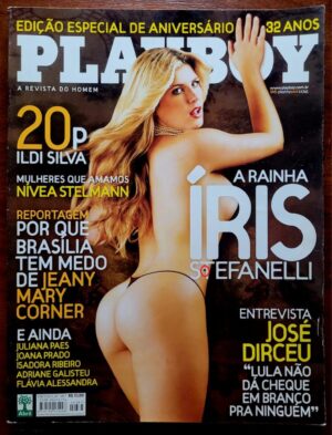 Playboy Nº 387 - Íris Stefanelli (Big Brother Brasil) Revista com Pôster - Agosto 2007