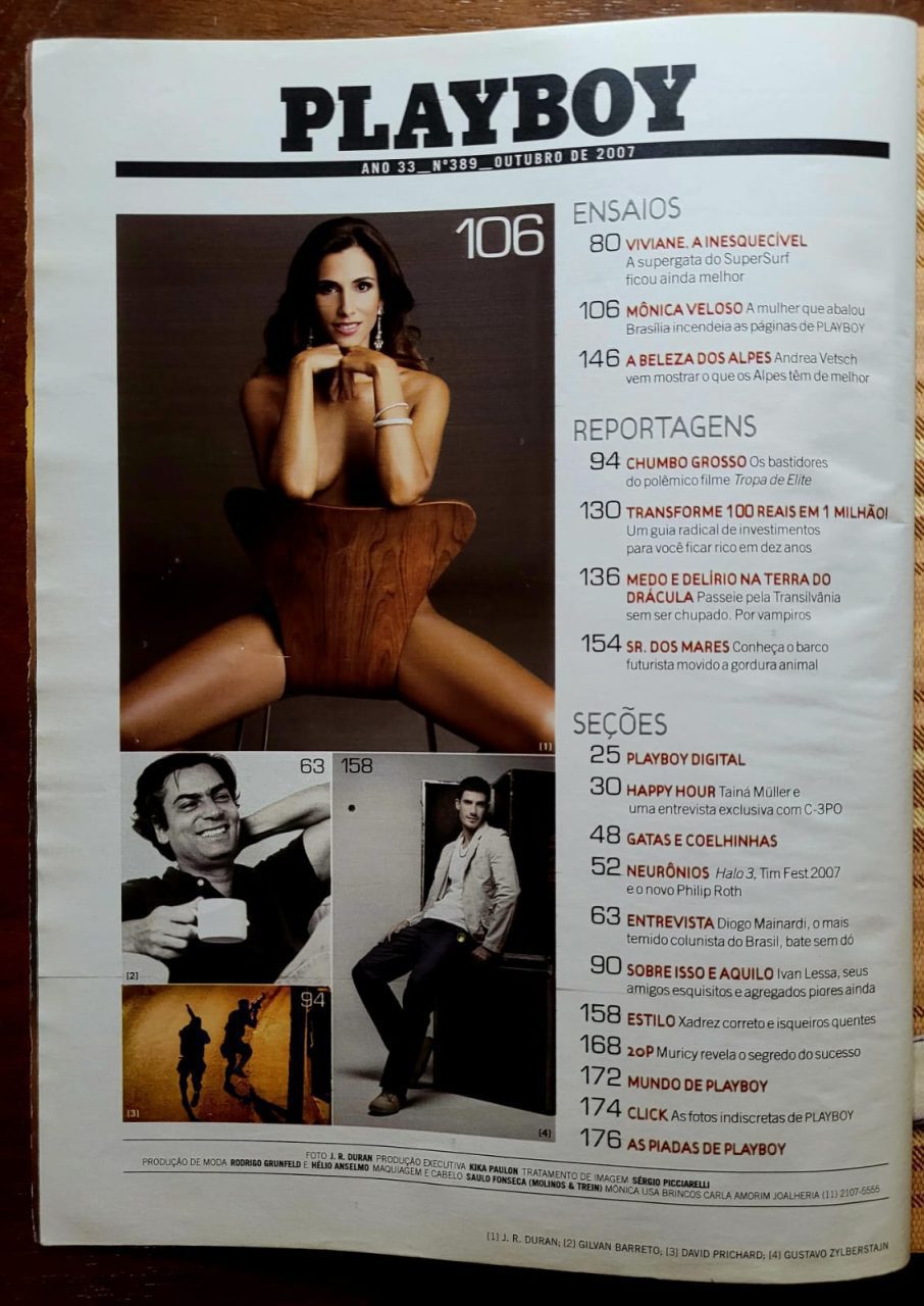 | Casa do Colecionador Playboy Nº 389 - Mônica Veloso (Revista com Pôster) Outubro 2007