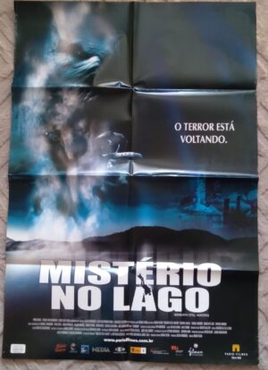 Poster cartaz original de locadora. Misterio no lago. 64 X 94 cm.