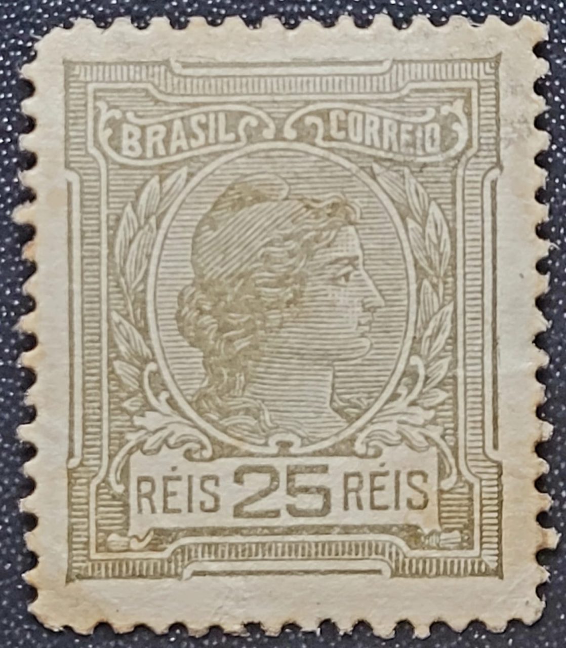 | Casa do Colecionador Regulares - RHM 156 (Novo) 25 Réis - Alegorias República e Instrução - 01/02/1918 (Selos do Brasil)