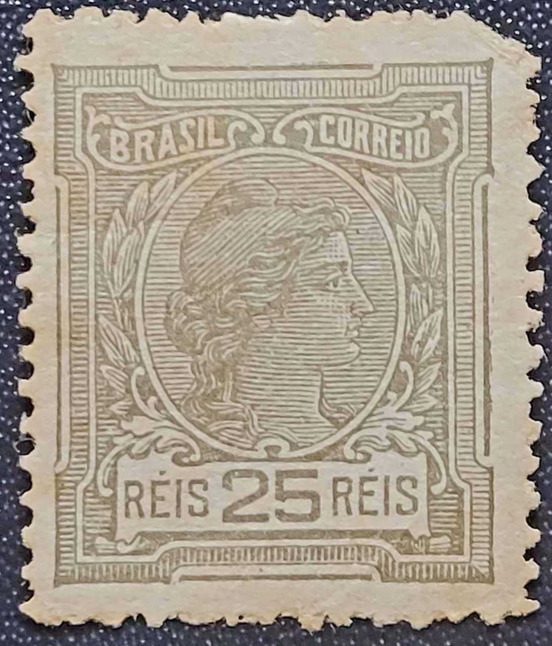 | Casa do Colecionador Regulares - RHM 156 (Novo) 25 Réis - Alegorias República e Instrução - 01/02/1918 (Selos do Brasil)
