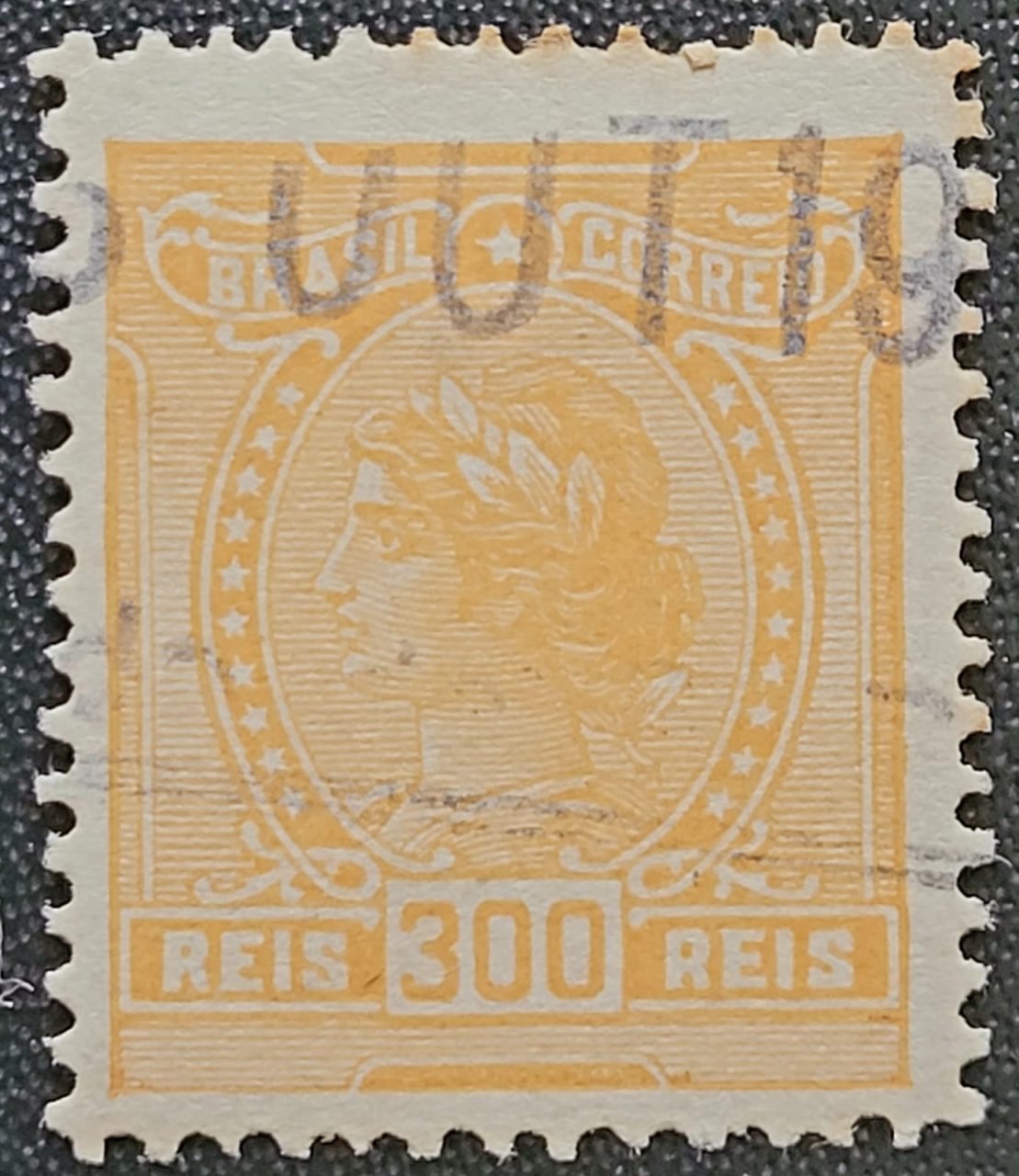 | Casa do Colecionador Regulares - RHM 159 (Usado) 300 Réis - Alegorias República e Instrução - 01/02/1918 (Selos do Brasil)