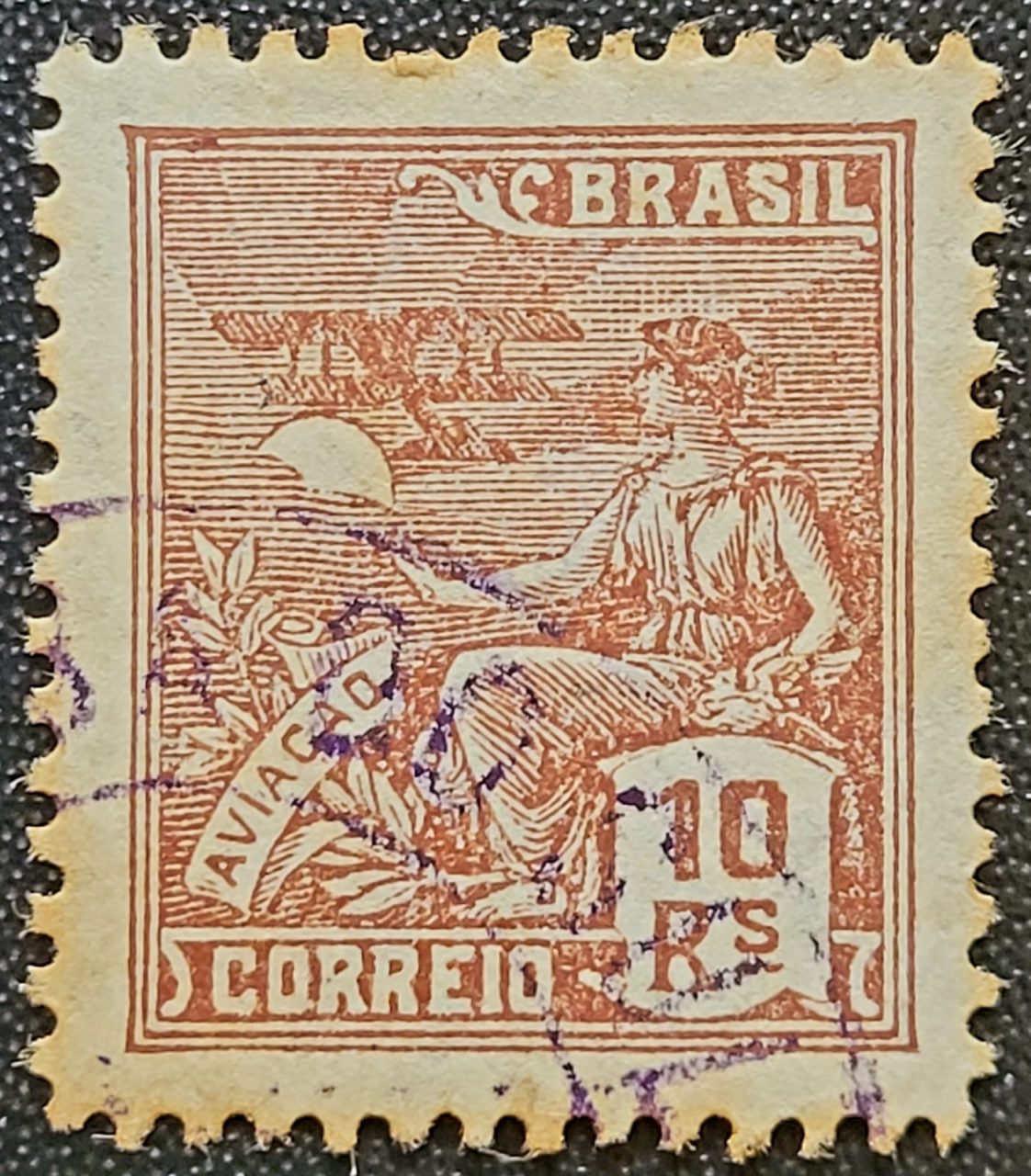 | Casa do Colecionador Regulares - RHM 275 (Usado) 10 Réis - Aviação - Vovó Parte 2 - 1931/1934