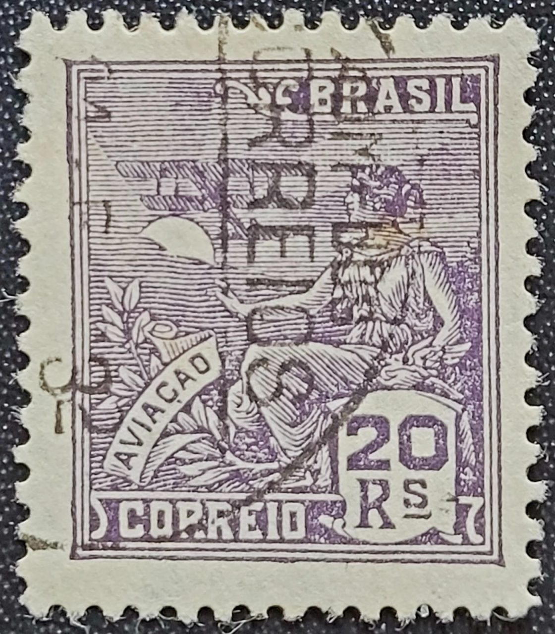 | Casa do Colecionador Regulares - RHM 276 (Usado) 20 Réis - Aviação - Vovó Parte 2 - 1931/1934