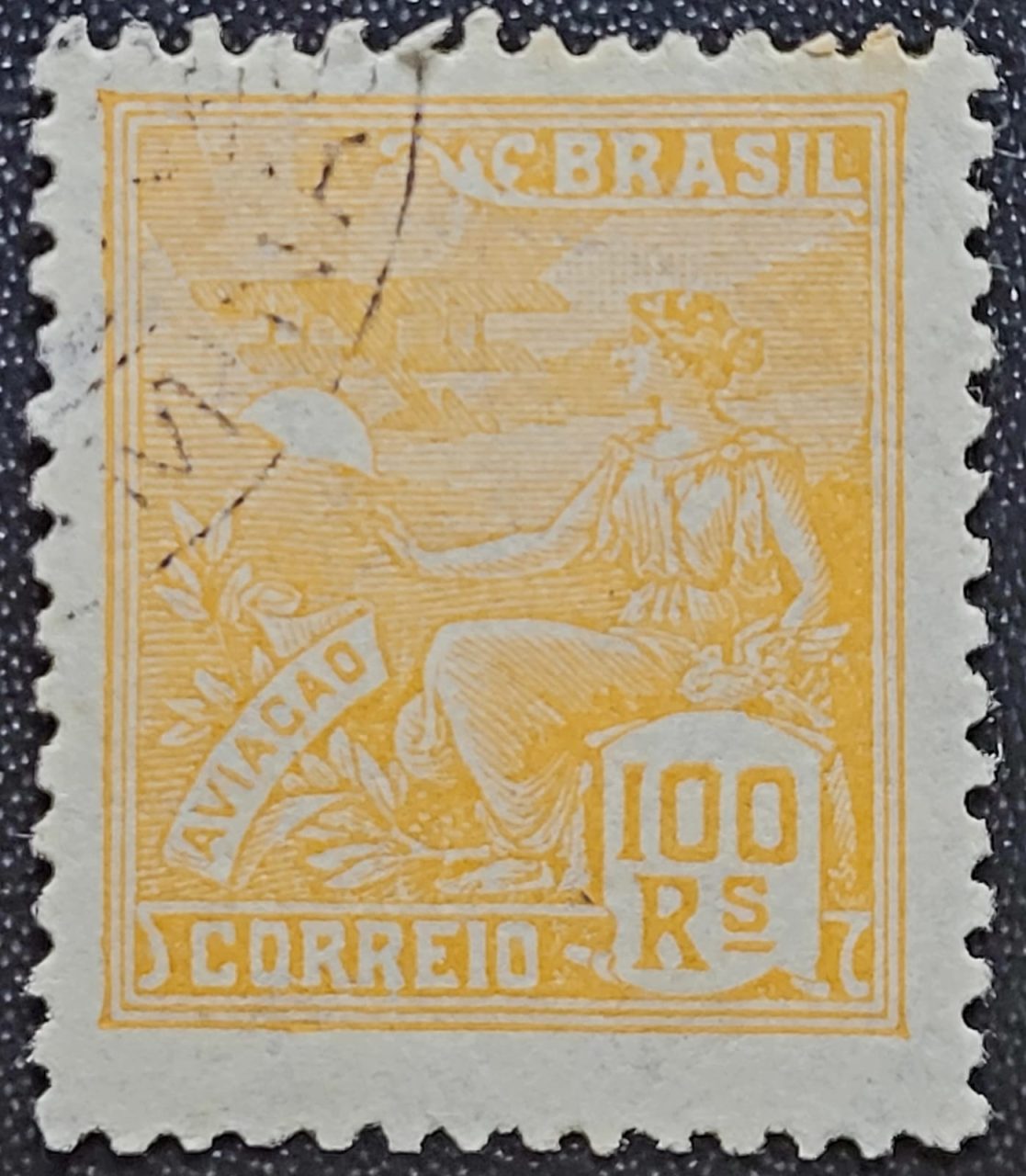 | Casa do Colecionador Regulares Rhm 280 Usado 100 Reis Aviacao Vovo Parte 2 1931 1934
