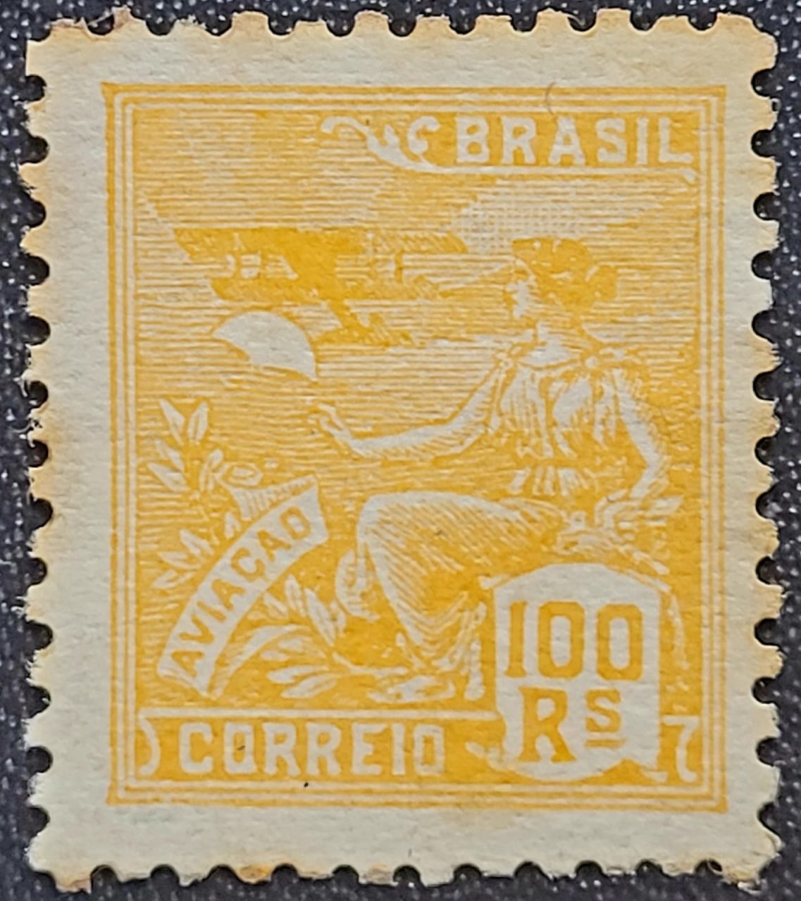 | Casa do Colecionador Regulares - RHM 300 a (Novo) 100 Réis - Aviação - Vovó Parte 2 - 1936/37