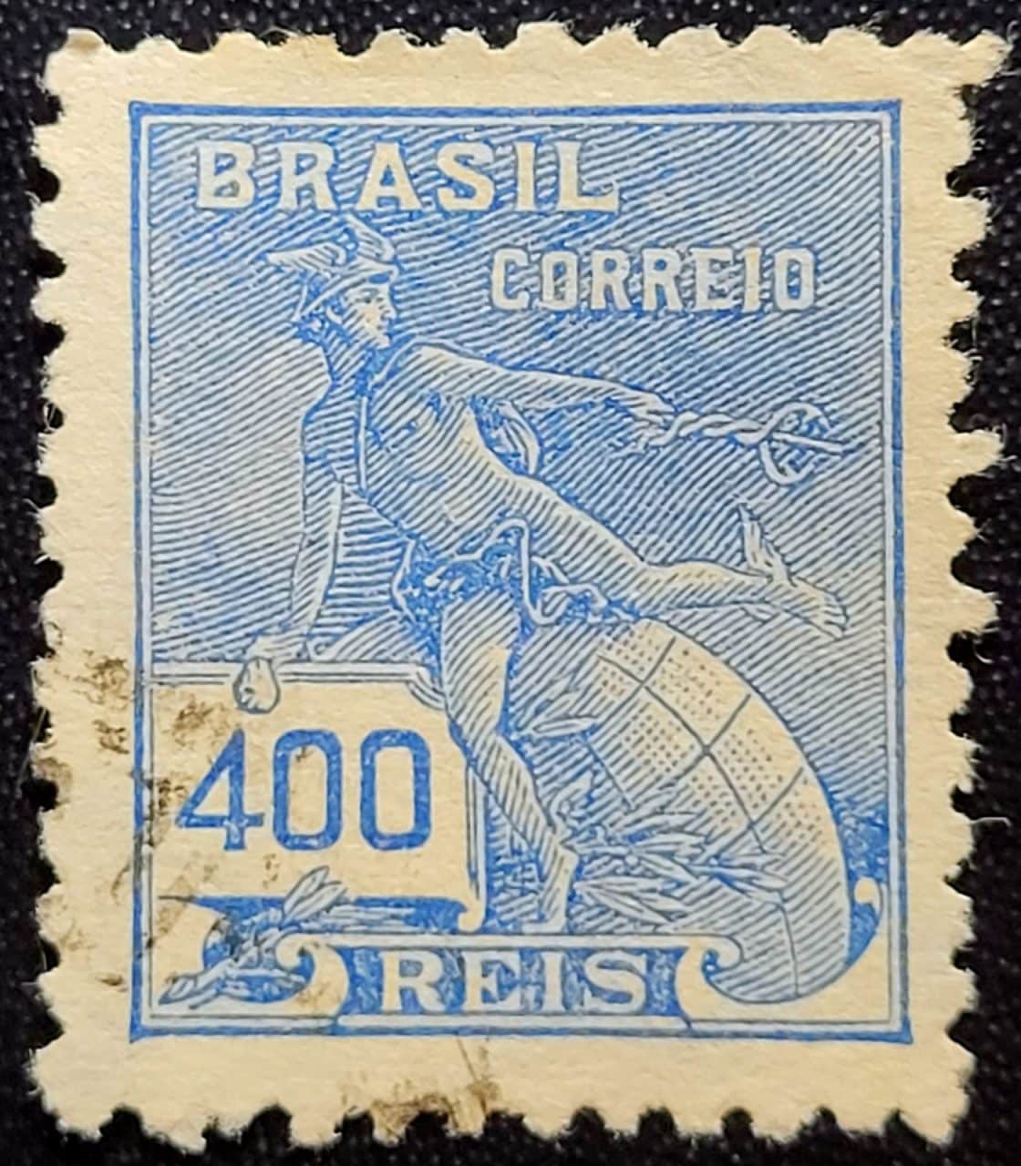| Casa do Colecionador Regulares - RHM 331 A (Usado) 400 Réis - Mercúrio e Globo - Vovó Parte 2 - 1940