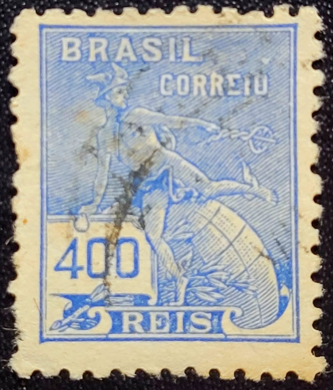 | Casa do Colecionador Regulares - RHM 331 (Usado) 400 Réis - Mercúrio e Globo - Vovó Parte 2 - 1940