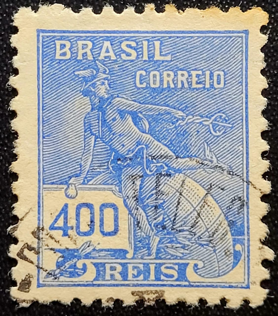 | Casa do Colecionador Regulares - RHM 331 (Usado) 400 Réis - Mercúrio e Globo - Vovó Parte 2 - 1940