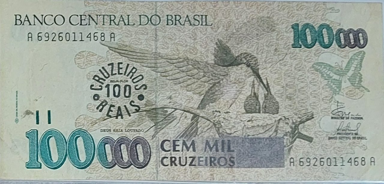 | Casa do Colecionador 100 Cruzeiros Reais Sku 1426