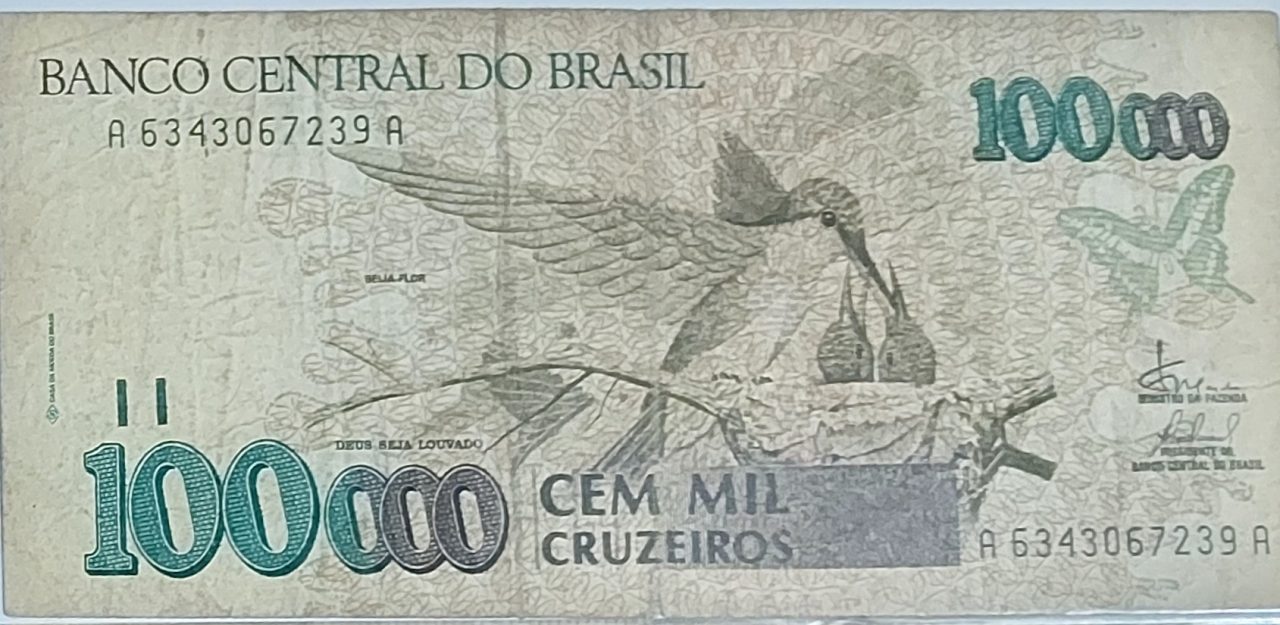| Casa do Colecionador 100.000 Cruzeiros Sku 1427