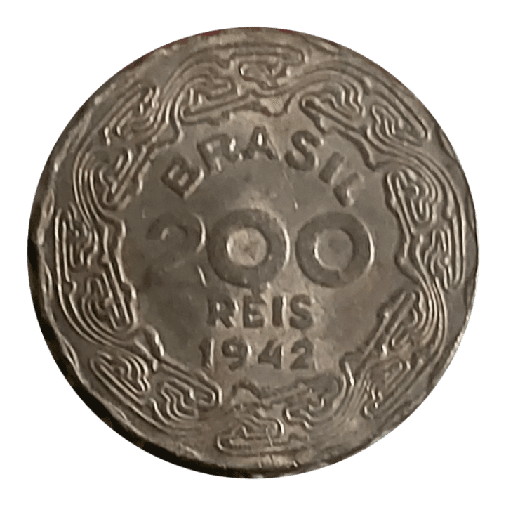 | Casa do Colecionador 200 Réis 1942 Sob/FC Sku 1439