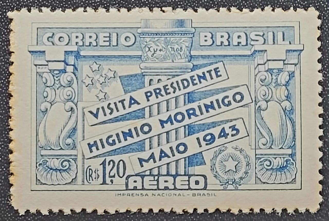 | Casa do Colecionador Aéreos - RHM A046 (Novo) Visita do Presidente Higino Motinigo do Paraguai - 11/05/1943