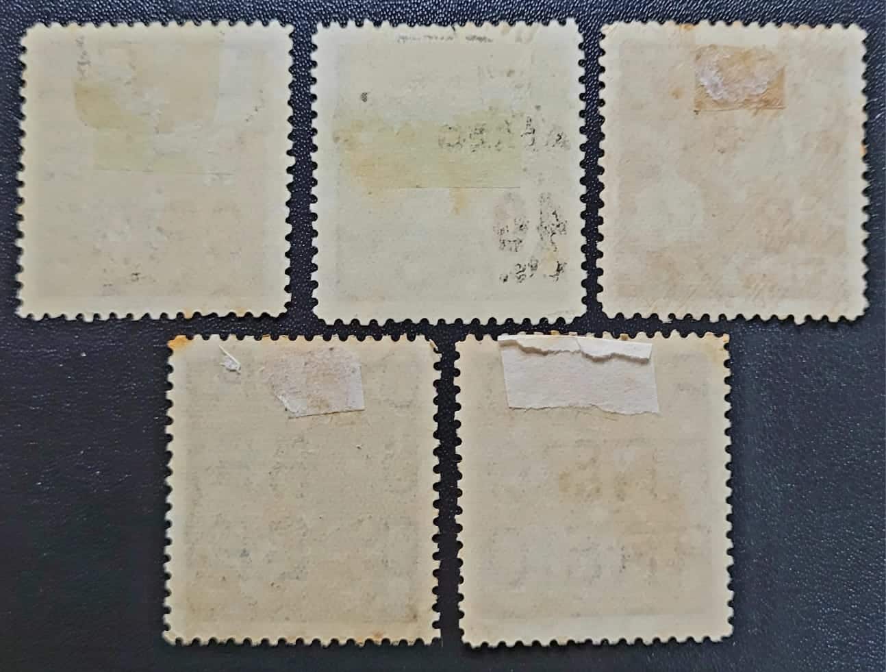 | Casa do Colecionador Aéreos - RHM A052 a A056 (Usados) Série Completa - Selo "Pró Juventude" de 1940 SC. - 03/01/1944