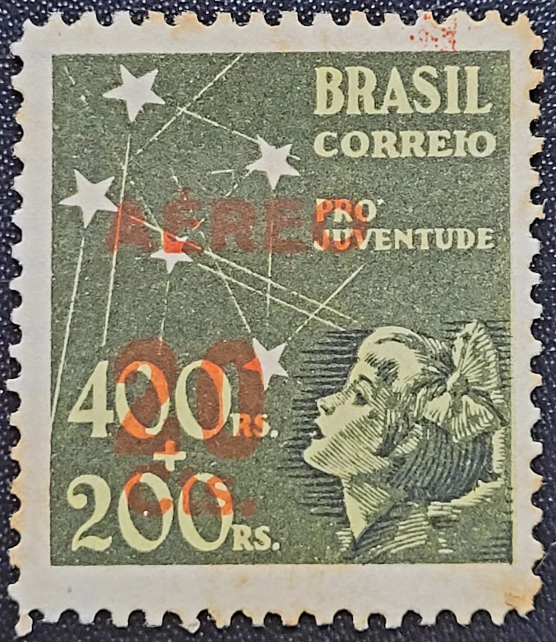 | Casa do Colecionador Aéreos - RHM A052 (Novo) 20 cts. - Selo "Pró Juventude" de 1940 SC. - 03/01/1944